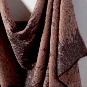NWT Anthropologie Large Pink & Gray Wrap Scarf
